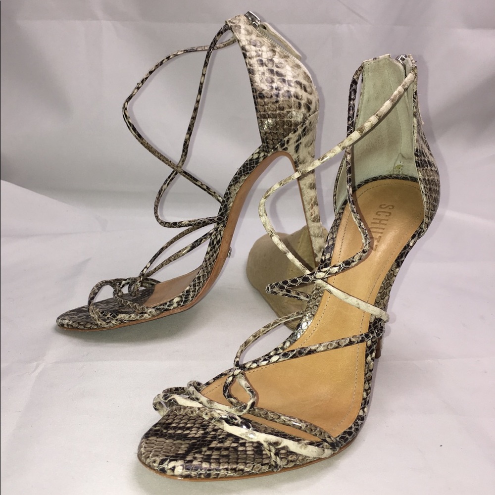 SCHUTZ Snake Skin Stiletto Size 9.5